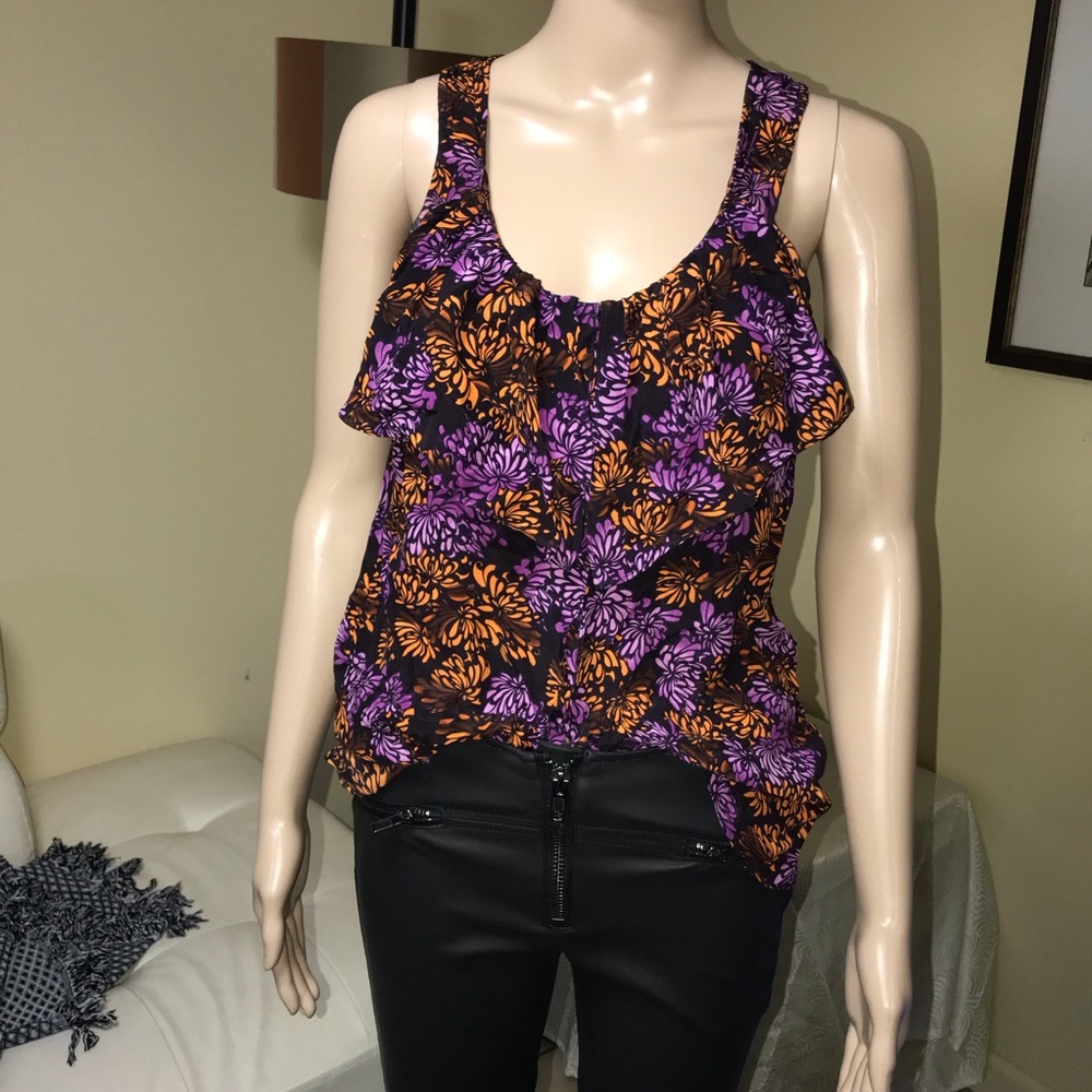 Floral silk top - Picture 4 of 7